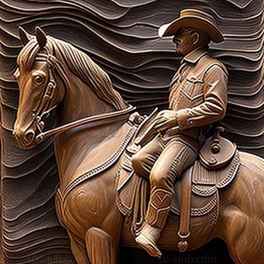 3D model Frederick Remington American artist (STL)